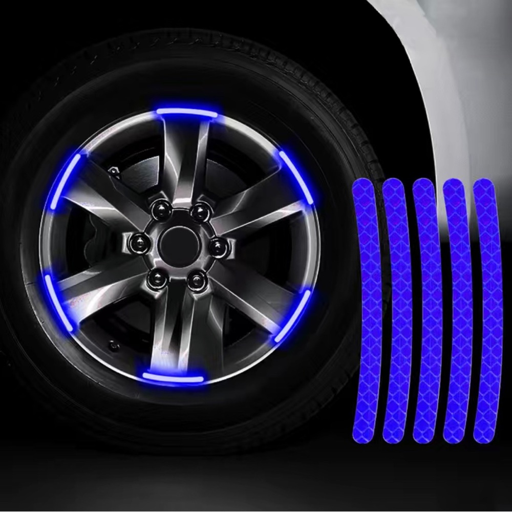 New Blue Reflective Wheel Decal
